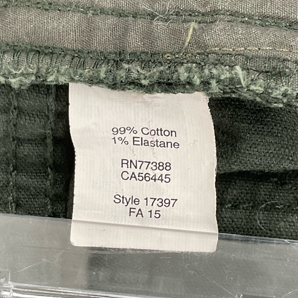 J.Crew Stretch Corduroy Pants Women’s 30R Forest Green Slim Straight Cotton - Picture 4 of 8